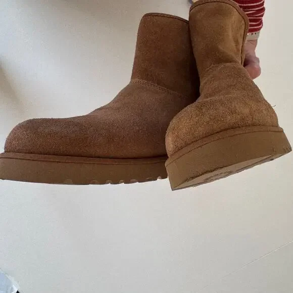 UGG Cory II Shearling Lambswool Boot NWOB Chestnut Brown Suede 1125792 Women